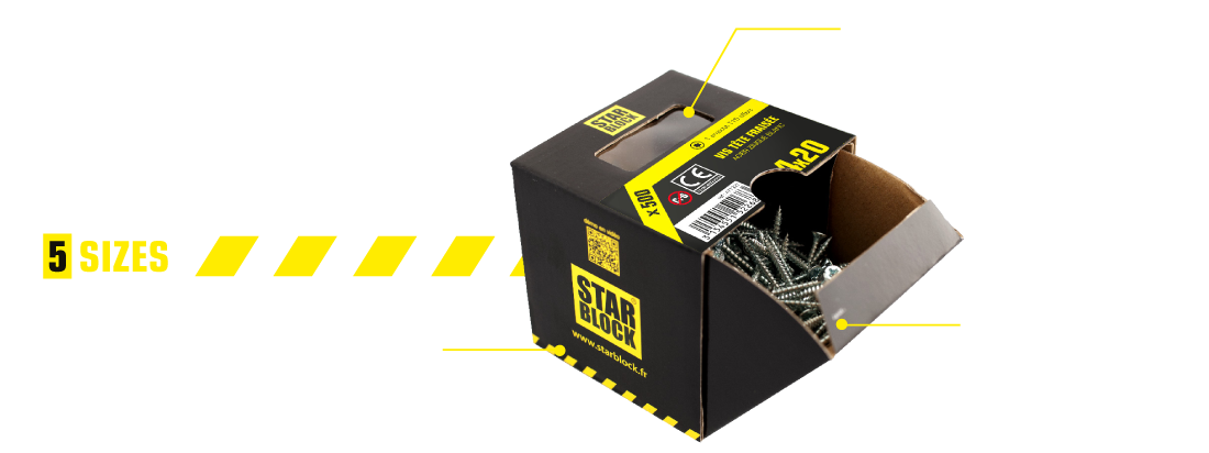 cardboard box starblock